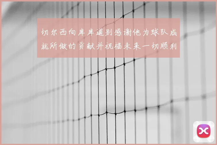 切尔西向库库道别感谢他为球队成就所做的贡献并祝福未来一切顺利