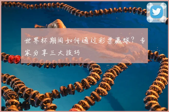 世界杯期间如何通过彩票赢球？专家分享三大技巧